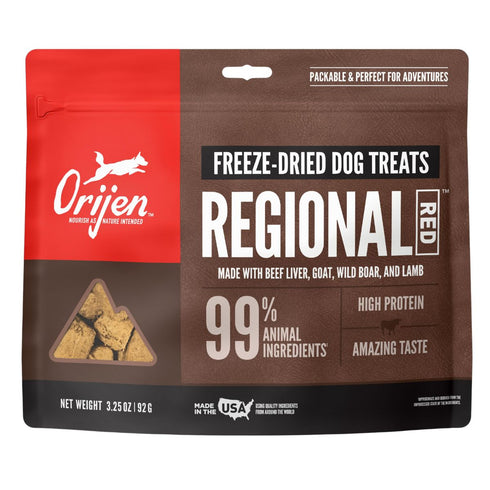 Orijen Freeze Dried Regional Red Dog Treats 3.25oz - Poudre Pet and Feed Supply